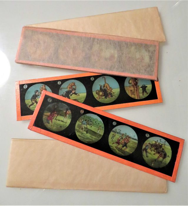 Placas de vidro com IMAGENS (Lanternas Mágicas)