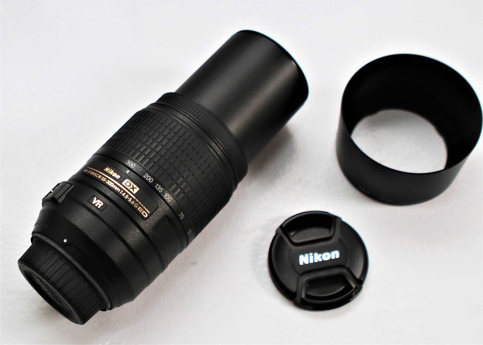 Lente Nikon AF-S 55-300mm DX ED G VR a funcionar na perfeição