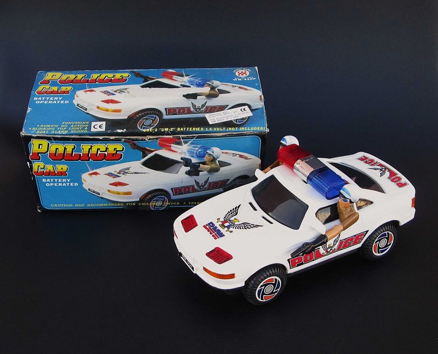 Antigo Brinquedo a Pilhas POLICE CAR BMW 850 by WEI MEI TOYS Taiwan