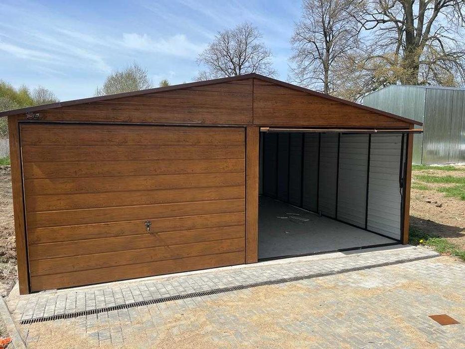 Garaż Blaszany -Orzech|Blaszak|Schowek |Magazyn|Wiatka|Hala| -ESSTAL*