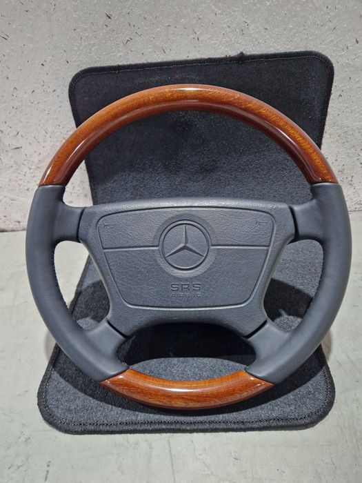 Kierownica drewniana mercedes w124,140,r129