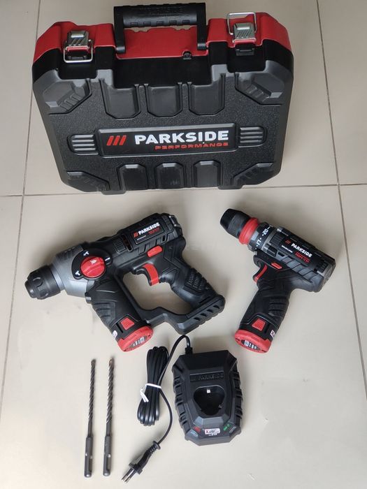 Zestaw PARKSIDE PERFORMANCE młotowiertarka + wiertarko-wkrętarka