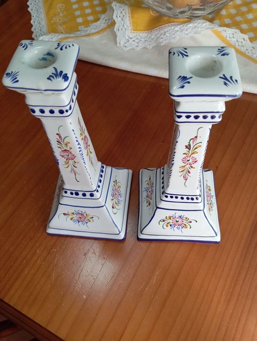 Candelabros pintado a mão