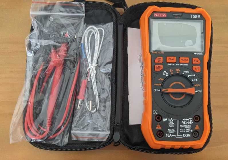 Multimetro NJTY T58B 9999 Contagens