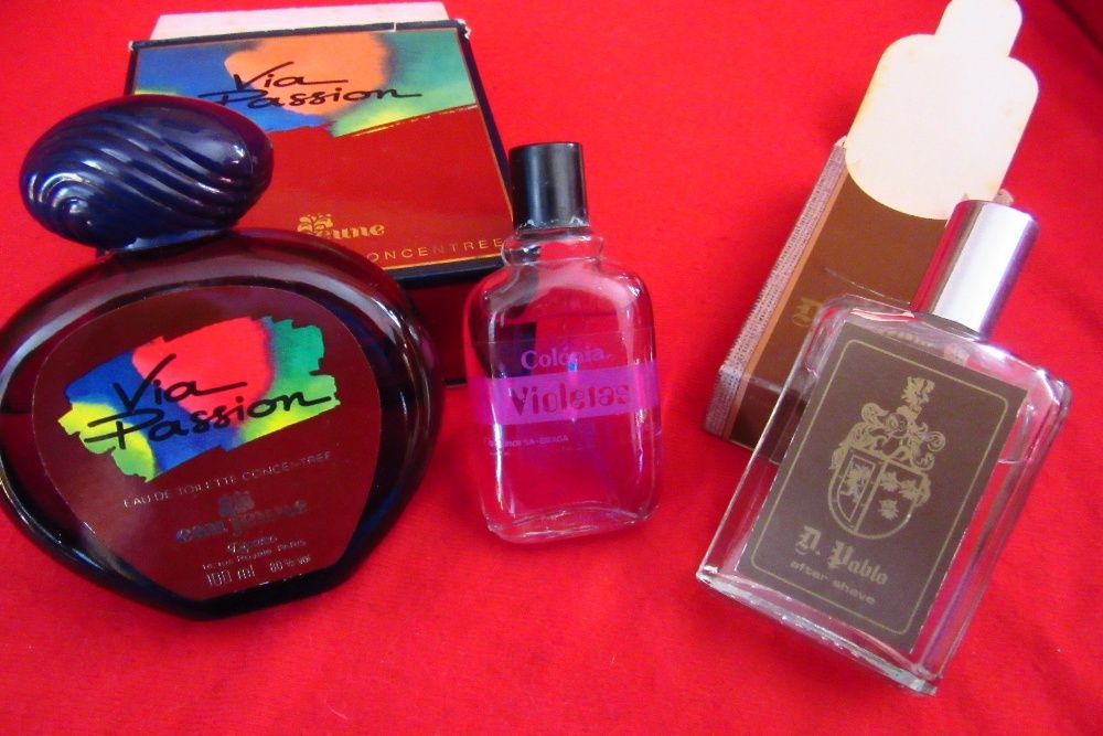 perfume de senhora e after shave de homem. Já sem o Passion.