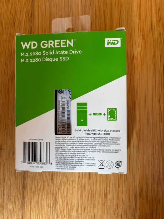 Disco Rígido WD GREEN 480 GB (NOVO)