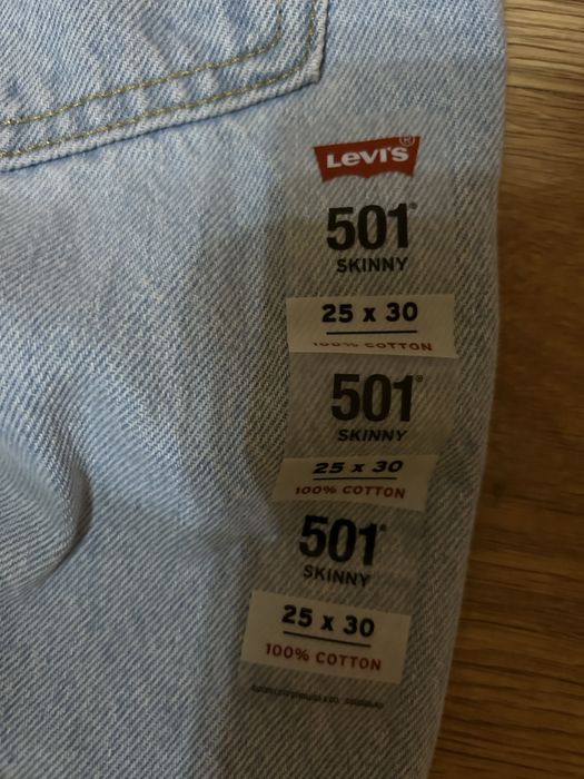 Джинсы Levi's 501 Skinny Ojai Snow. Новые!!! На худые ножки.