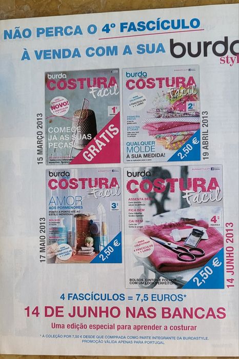 Burda Costura Fácil e Burda Almofadas