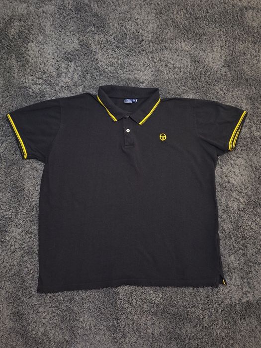 Черно желтое поло Sergio taccini