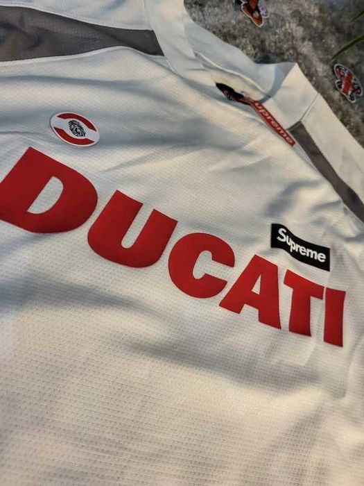 Supreme x Ducati Soccer Jersey White