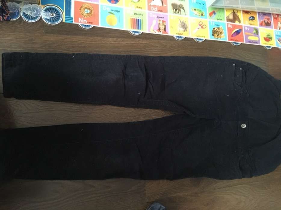 C&A spodnie rurki granatowe sztruks 40