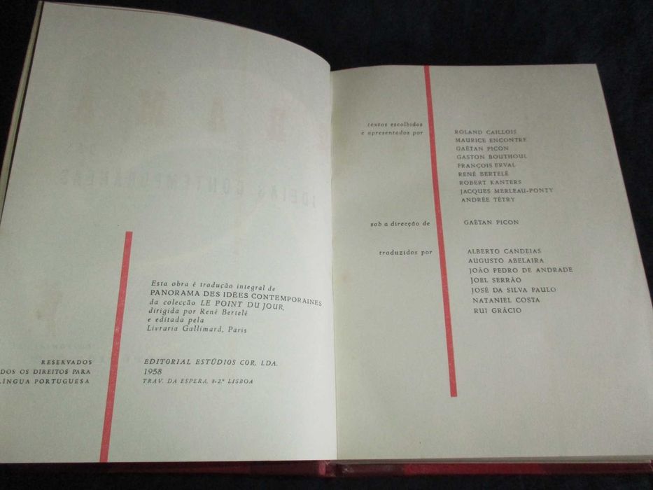 Livro Panorama das Ideias Contemporâneas Gaëtan Picon