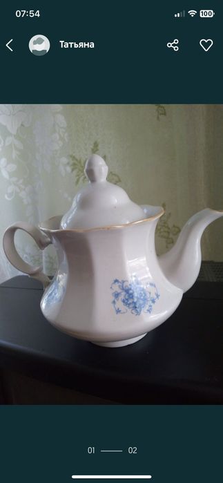 Чайничок,сервіз,чугуни,глиняні глечики