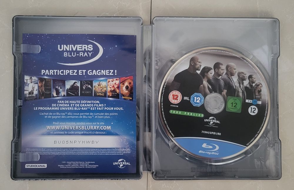 Bluray  Velocidade Furiosa 7 Steelbook