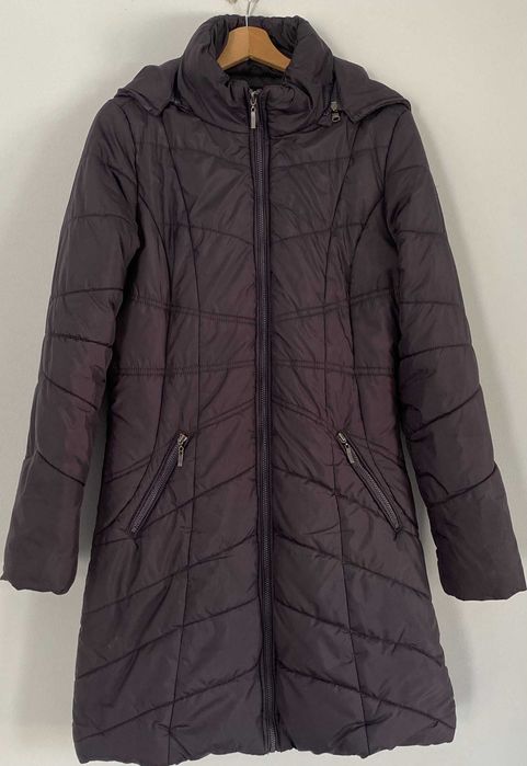 Lara Fabio Długa kurtka płaszcz ocieplany rozm. 38 M b. dobry - stan