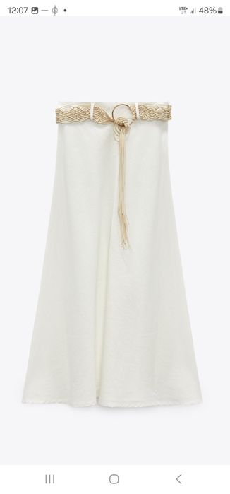 Lniana spódnica Zara rozm L