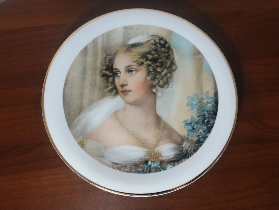 Assiette de portrait Vintage Porcelaine Wawal Natalia Potock