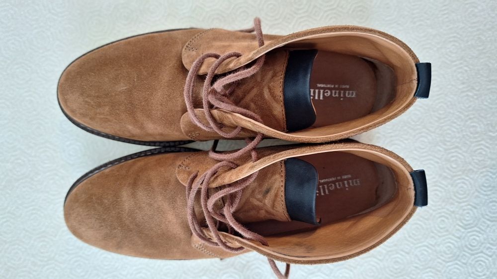Botins camurça castanho Minelli