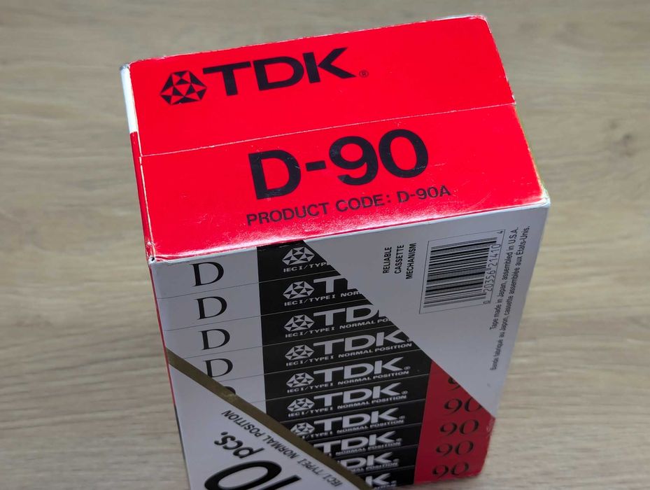 TDK D90 нові аудіо касети аудиокассеты блок 10шт. USA 1988р