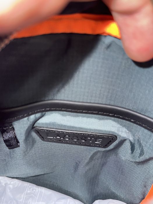 ОРИГІНАЛ ! Сумка унісекс Lacoste Monogram Grey/Black NH4410LX.H45