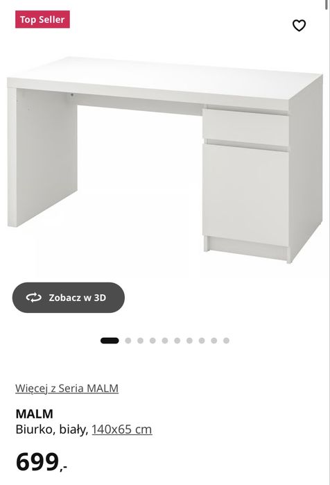Biurko Ikea MALM