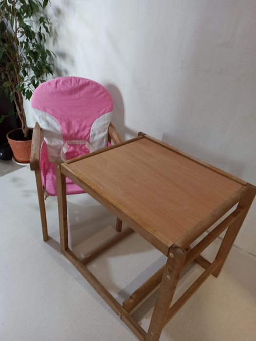 Стілець-трансформер для годування Стол трансформер 2в1,детский стол дл