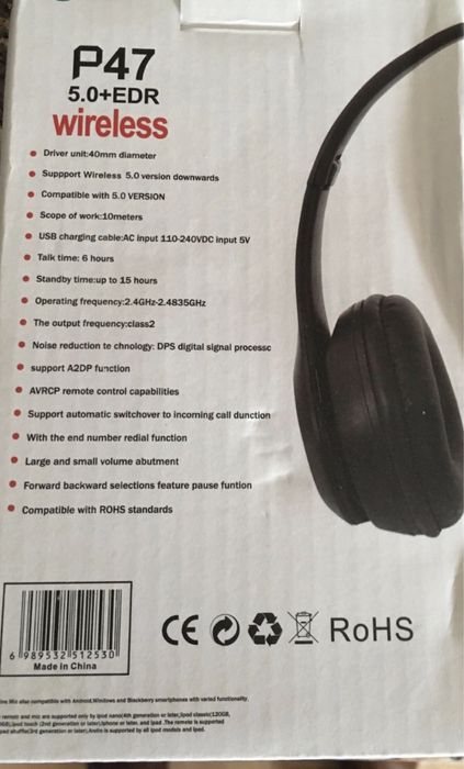 Phones P9 Pro Max + Phones  P47 - Wireless