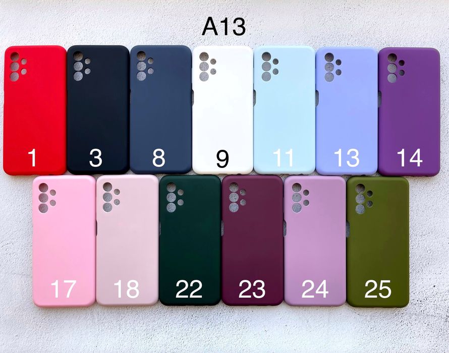 Чохол Silicone case ТОП якість Samsung A13 | Чехол Самсунг Гелекси А13