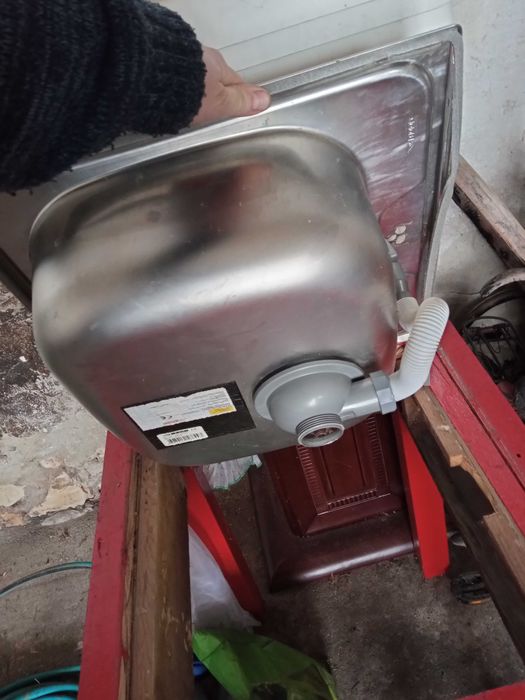 Stolik/szafka że zlewem inox