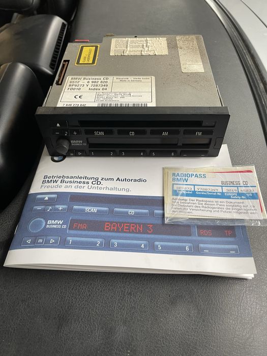 Bmw e36 radio Business CD oryginał płyty książeczka kod