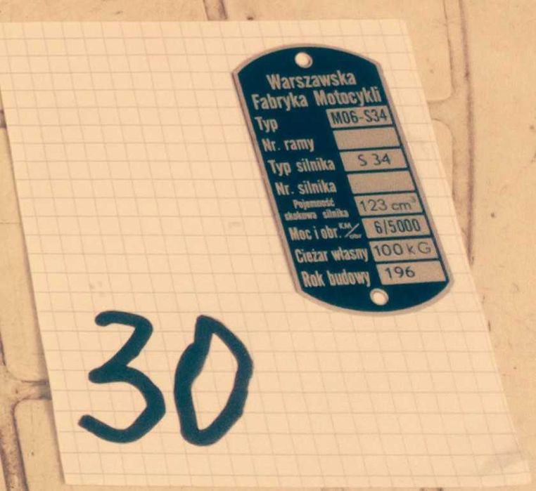 Instrukcja Obsługi do WSK, osłony gumowe, tabliczka znamionowa do WFM