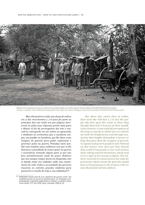 Livro Munições de boca : a alimentação no exército português (novo)