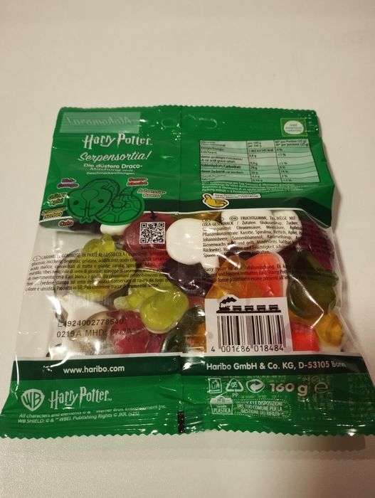 Zestaw żelek Harry Potter 4 sztuki każda inna