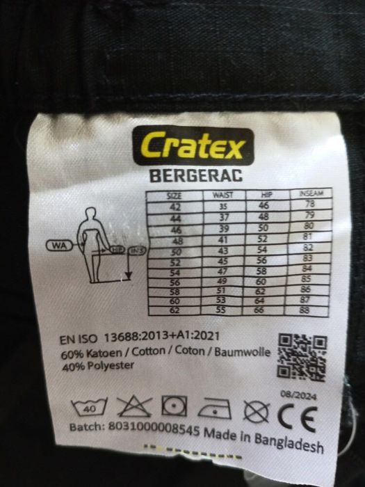Робочі штани cratex р 44 карго посилені ріпстоп
