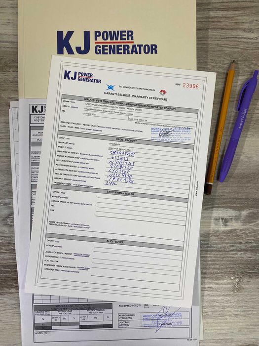 Генератор KJ POWER 40; 75; 110; 150; 175 kVa