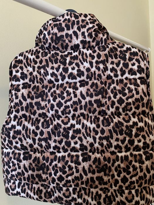 Colete leopardo novo
