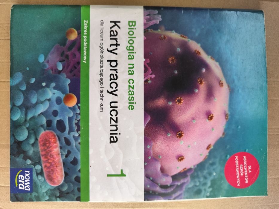 Karty pracy ucznia Biologia na czasie klasa 1 Liceum i Technikum
