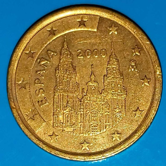 5 Cêntimos de 2000 de Espanha, Santiago de Compostela