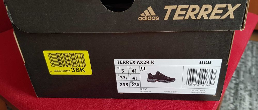 Adidas Terrex Ax2r K rozmiar 37 1/3