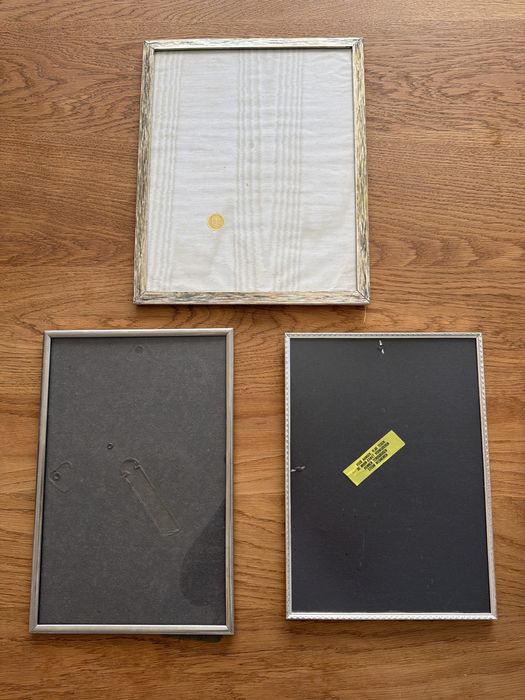 Stara metalowa ramka Vintage komplet 3 szt