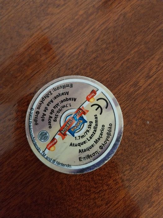 Typhlosion 157 e Skarmory 227, Pokémon Tazos League, raro, edição limitada