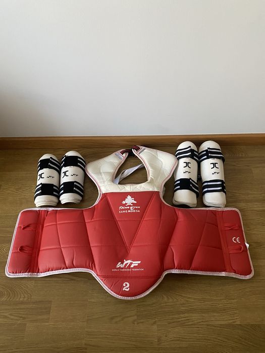 Proteções combate completas + Saco Adidas