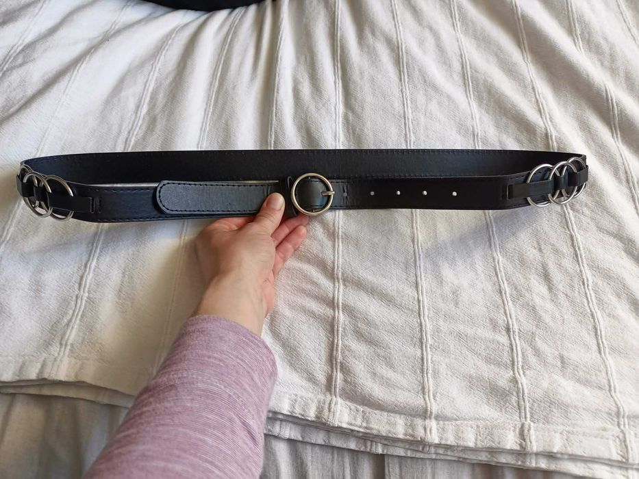 czarny klasyczny pasek xl