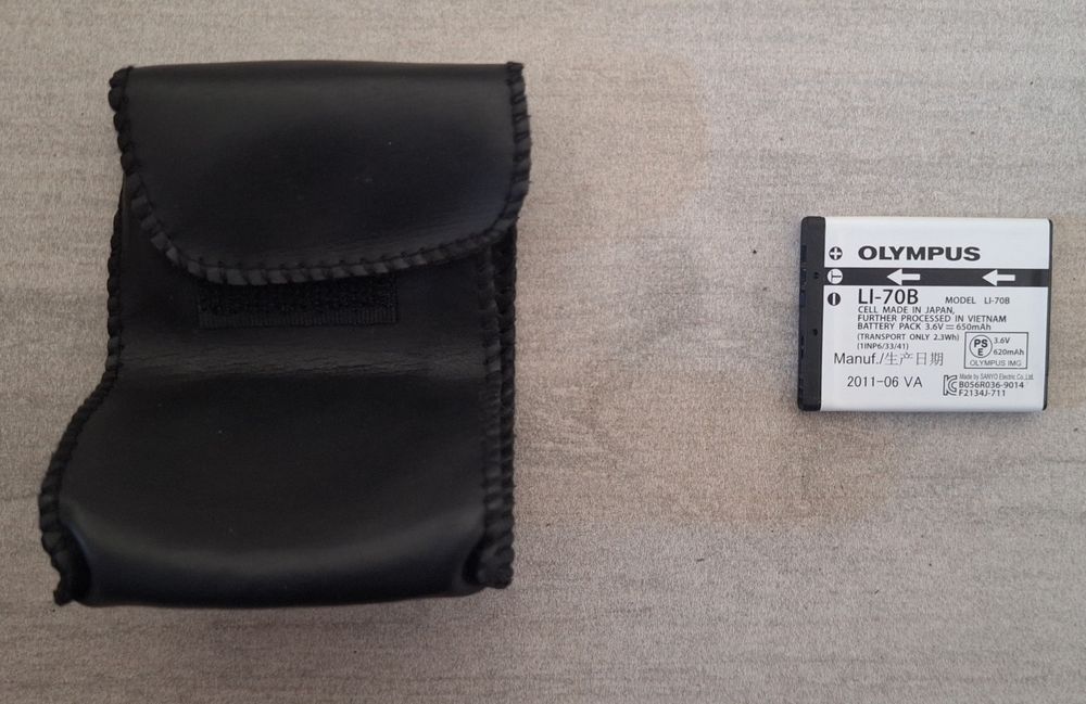 Bateria Olympus LI-70B com Bolsa