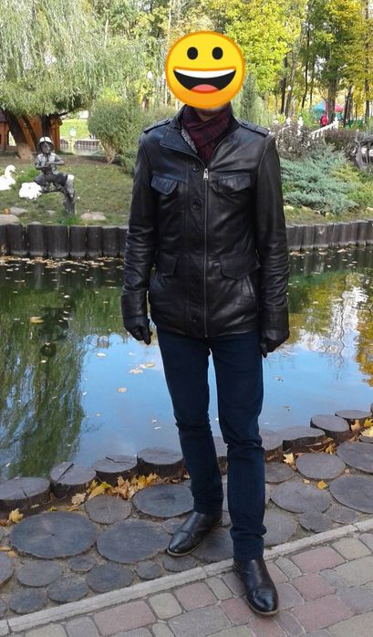 Шкіряна чоловіча куртка ( натуральна шкіра!)