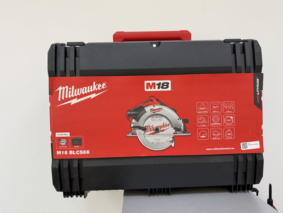 New Акумуляторна циркулярна пилка Milwaukee M18 BLCS66-0