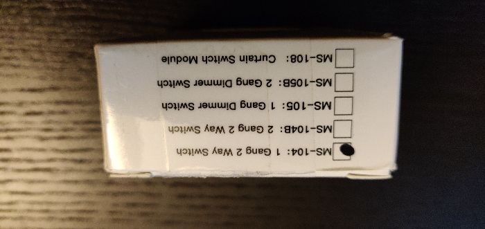 Modulo interruptor IOT TUYA - 1 Circuito - Controlo 2 vias