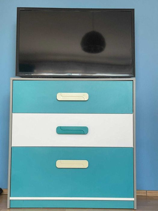 Meble Dziecięce IQ, Super Stan, Szafa Narożna, 7 Elementów