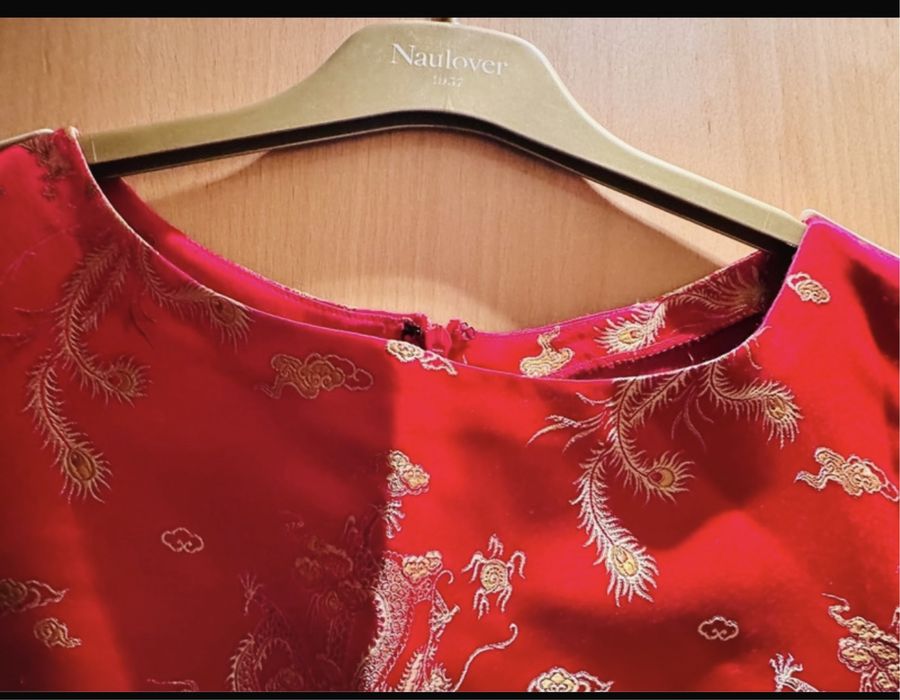 Vestido em Seda Chinesa