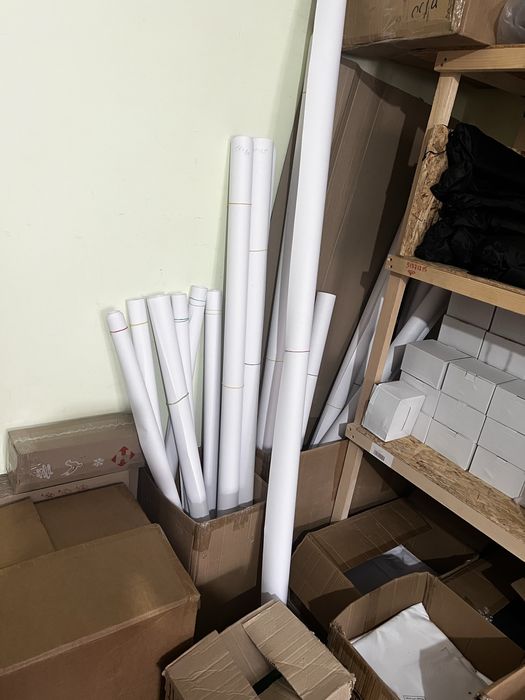 Студійний вініловий фон для фото білий 1.6/2.5 метра